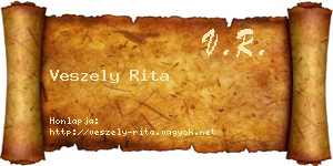 Veszely Rita névjegykártya